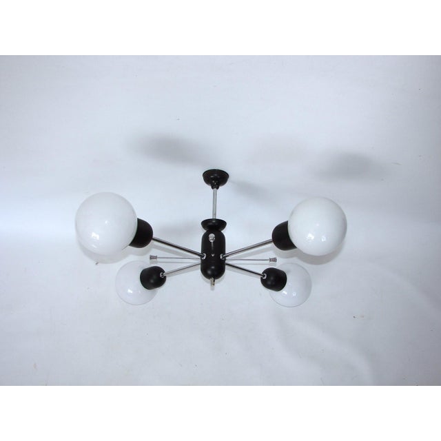 Black Modern Pendant Lamp, 1970s For Sale - Image 8 of 8