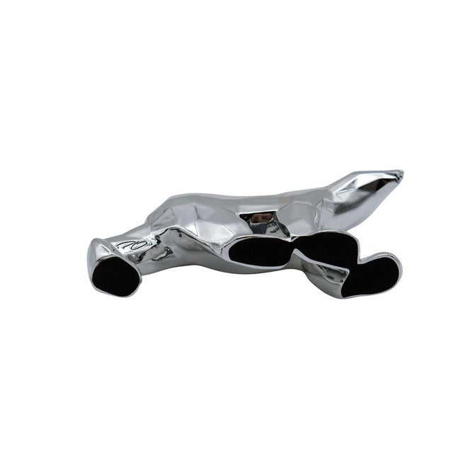 Silver Resin Pompon Bear from Richard Orlinski For Sale - Image 5 of 10