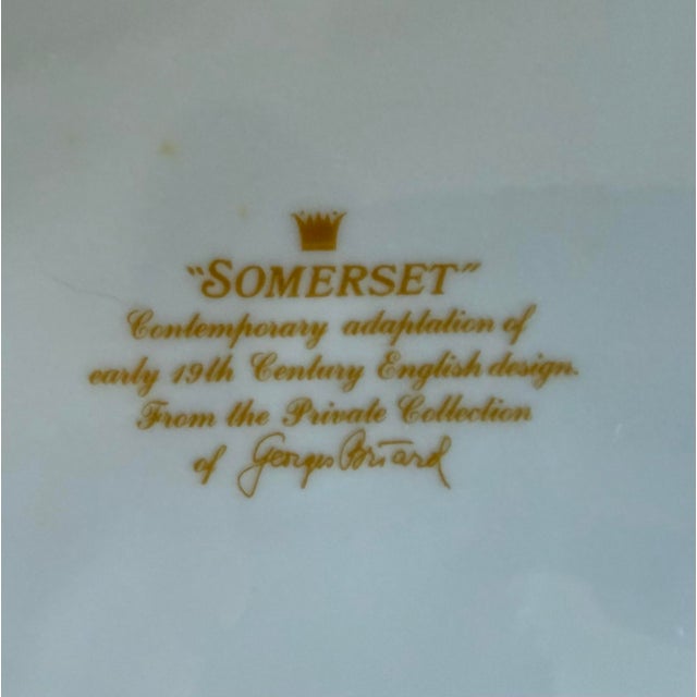 Set of 7 Somerset Plates by Georges Briard With Botanical Fruit Design For Sale - Image 10 of 10