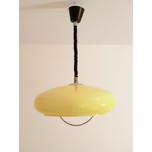 Vintage Yellow Adjustable Height Suspension, 1960s For Sale - Image 9 of 9