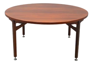 Danish Modern Jens Risom Walnut Dining Table