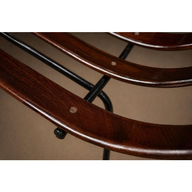 Pair of “Costela” Armchairs in Brazilian Hardwood & Olive Mohair, by Martin Eisler, Brazil, 1956 For Sale - Image 10 of 18