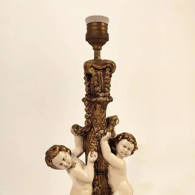 Spanish Baroque Table Lamp, 1950s For Sale - Image 6 of 11