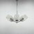Mid-Century Glass & Chrome Chandelier, 1970s For Sale - Image 3 of 10