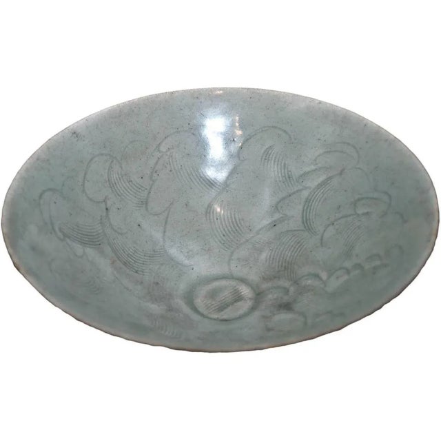 Small Antique Chinese Sung Period Circular Stoneware Bowl For Sale - Image 5 of 5