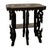Wood Antique Carved Anglo Indian Teak Wood Elephant Twin Tier Lamp Side Table 1900 For Sale - Image 7 of 17