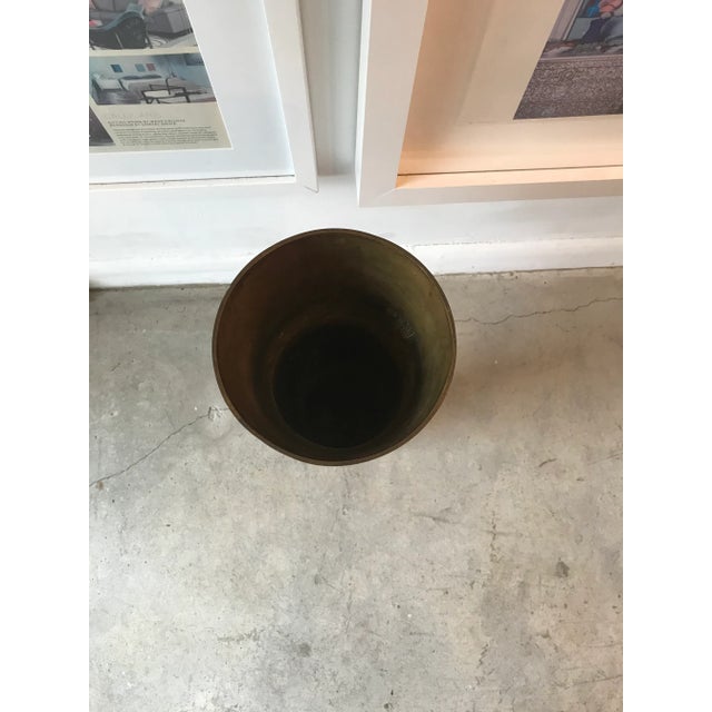 Early 21st Century Conical Incised Metal Vessel For Sale - Image 5 of 8