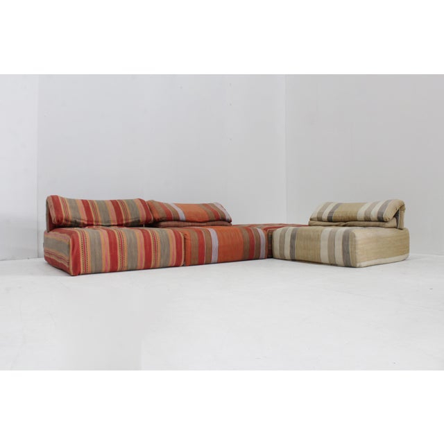 Vintage Voyage Immobile Modular Lounge Sofa from Roche Bobois, 1990s, Set of 4 For Sale - Image 14 of 14