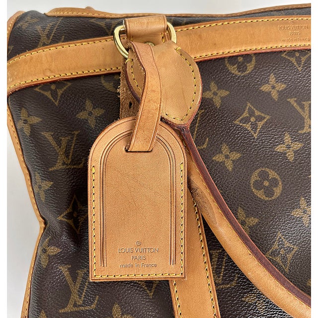 Louis Vuitton Monogrammed Pet Carrier, Canvas, Cowhide, Mesh Window & Lining For Sale - Image 11 of 17