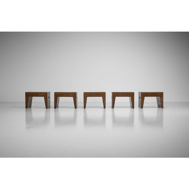 Wood Stool by Jan de Jong for Pauluskerk Uden, 1966 For Sale - Image 7 of 18