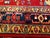 1900 - 1909 Vintage Persian Heriz Wide Runner, Hand-Knotted Wool, Geometric Design, Red & Navy, 4x12 For Sale - Image 5 of 18