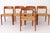 Danish Model 75 Chairs in Teak by Niels Otto Møller, 1950s, Set of 5 For Sale - Image 3 of 3