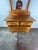 Tan Mid 20th Century Pine Dresser With Beveled Mirror and Sculptural a-Frame Wooden Pulls For Sale - Image 8 of 10