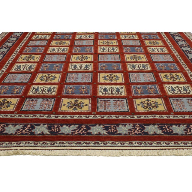 Vintage Indian Gabbeh Rug, 06'07 X 09'10 For Sale - Image 4 of 6