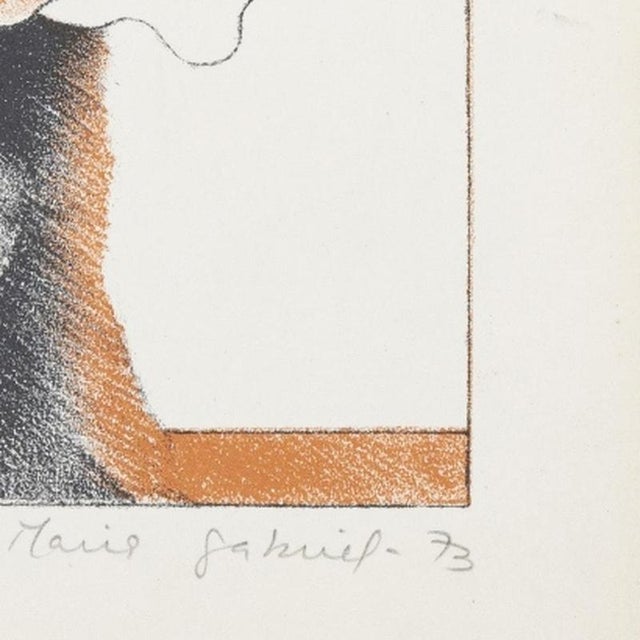 Maria Gabriel, Composition, 1973, Screenprint For Sale - Image 5 of 6