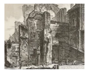 Avanzi di Antiche Terme in Albano denominate Cello Mano - by G. B. Piranesi 1764