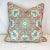 Textile Vintage Coastal Mediterranean Cotton Decorative Pillow, Feather Down Insert, Indoor/Outdoor For Sale - Image 7 of 7