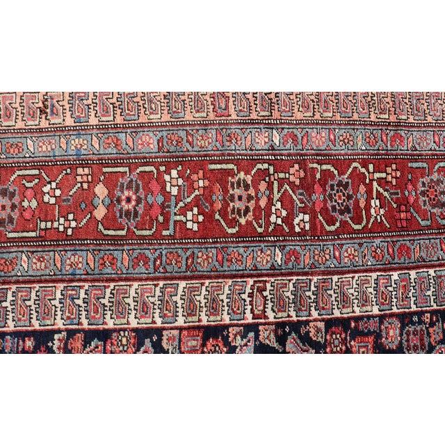 Antique Persian Bidjar Long Gallery Rug With All-Over Sub-Geometric Design For Sale - Image 11 of 14