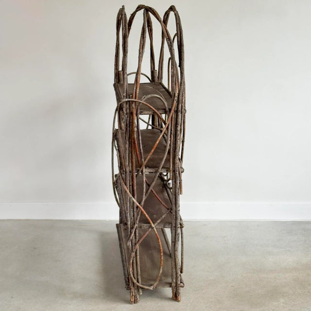 1980s Rustic Twig & Branch Bentwood Display Étagère For Sale - Image 10 of 12