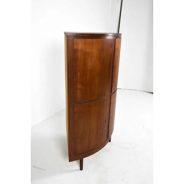 1970s Danish Midcentury Teak Corner Cabinet For Sale In Philadelphia - Image 6 of 13