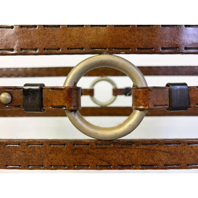 Vintage Console Table in Faux Leather, 1970s For Sale - Image 3 of 11