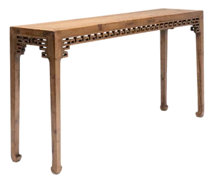Chinese Phoenix Tail Console Table, C. 1850