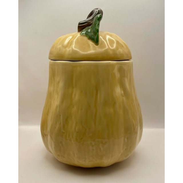 Ceramic 1990’s Ceramic Yellow Squash Canister For Sale - Image 7 of 9