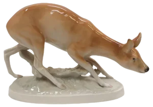 Doe Porcelain Statuefrom from Dux, Czechoslovakia, 1960s