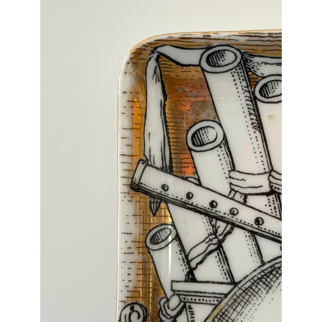 Vintage Pair of Piero Fornasetti Trinket Trays, Made in Milan For Sale - Image 9 of 13