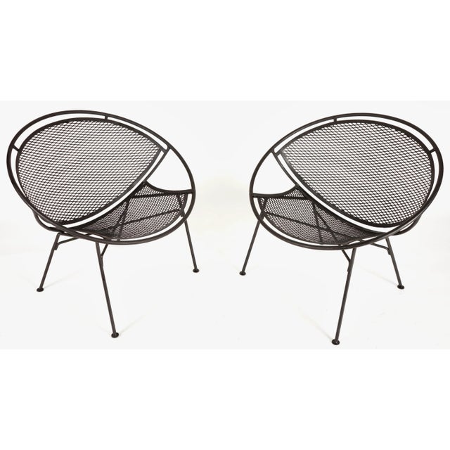 Vintage Maurizio Tempestini for Salterini Mid Century Modern"Radar" Patio Lounge Chairs- Set of 2, Attributed For Sale - Image 13 of 13
