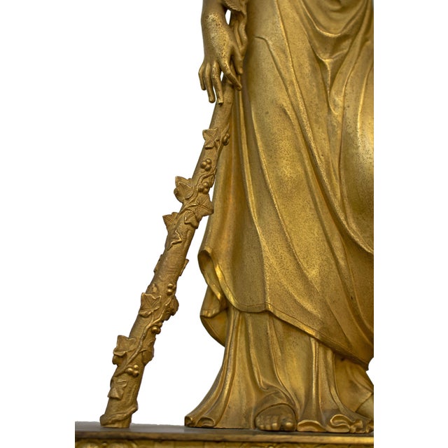 French Gilt Bronze Mantel Clock For Sale - Image 16 of 18