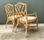 Vintage Coastal Chinese Chippendale Rattan Armchairs – A Pair For Sale - Image 11 of 12