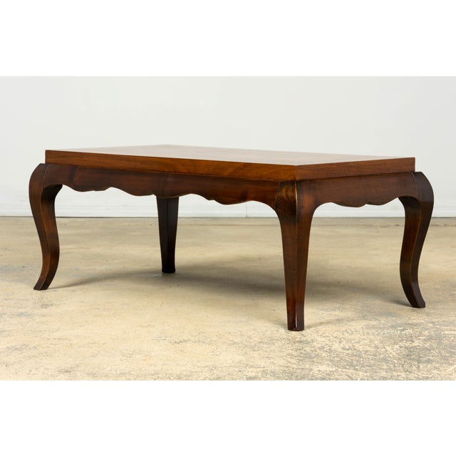 Wood 1940s French Art Deco Walnut Parquetry Coffee Table For Sale - Image 7 of 15