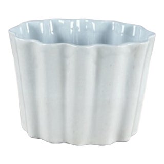 Antique English Ironstone Fluted Jelly Mould For Sale