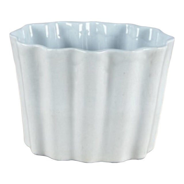 Antique English Ironstone Fluted Jelly Mould For Sale