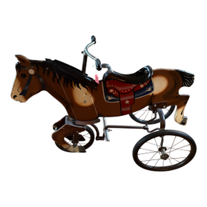 Vintage Canterpony Mechanical Horse Tricycle, 1949, Rare