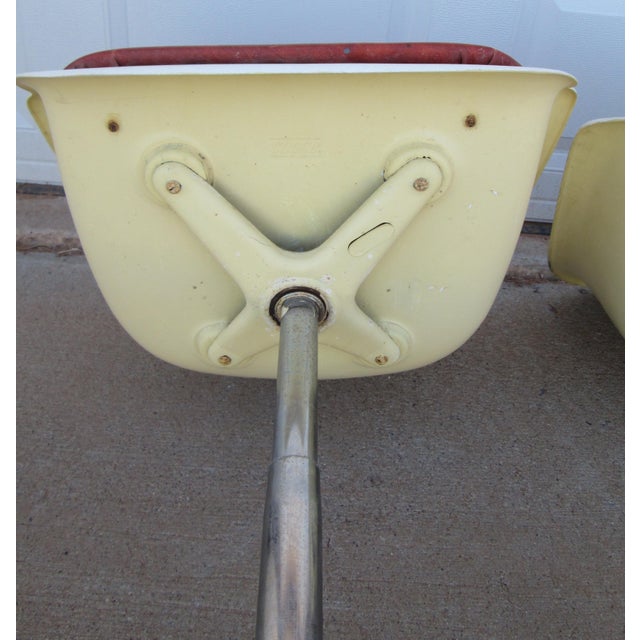 2 Hamilton Cosco Fiberglass Swivel Bar Stools For Sale - Image 14 of 18