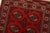Turkmen Runner 3’3” X 9’6” Red Wool Vintage Tribal Hand-Knotted Oriental Rug For Sale In Philadelphia - Image 6 of 12