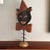 Victorian Inspired Hand Made Free Standing Folk Art Black Halloween Cat by Northern California Folk Artist For Sale - Image 4 of 12