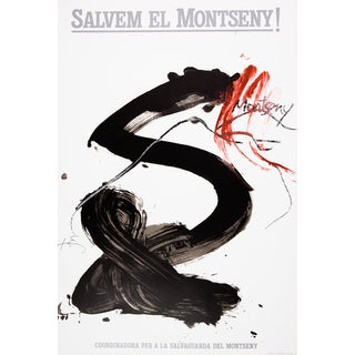 Montseny Poster after Antoni Tapies For Sale