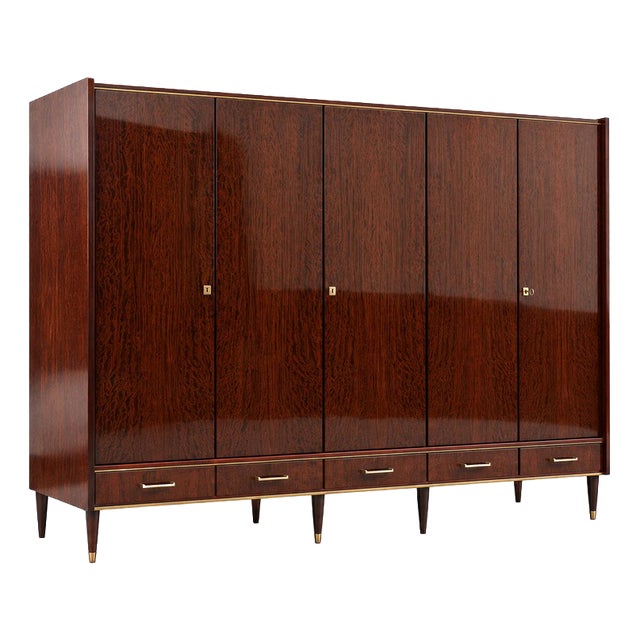 Large Vintage Wardrobe, 1950s For Sale