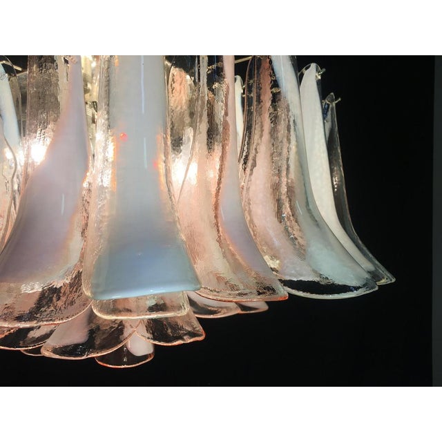 Italian Murano Petal Chandeliers, 1990s, Set of 2 For Sale - Image 14 of 18
