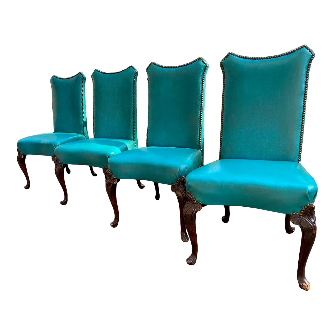 Turquoise Leather Dining Chairs Odditieszone