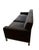 Chocolate Minotti 3-Seater Sofa - Brown Textured Fabric With Brushed Metal Legs For Sale - Image 8 of 12