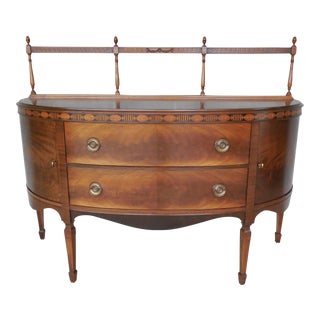 George III Style Mahogany Sideboard Server 66"W For Sale