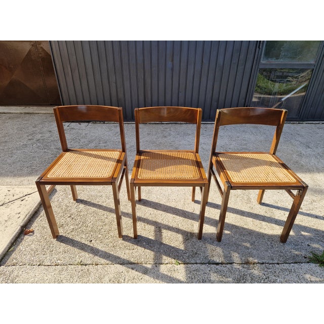 Vintage Chairs with Vienna Straw Seats, 1970s, Set of 3 For Sale - Image 15 of 15