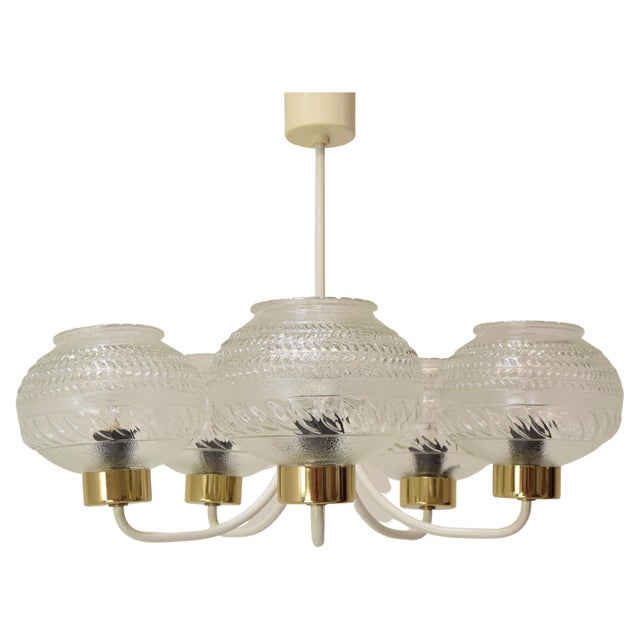 Mid-Century Ceiling Light attributed to Instala Jilove U Decina, 1970s For Sale - Image 17 of 17