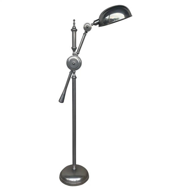 Mid-Century Modern Industrial Total Adjustable Floor Lamp For Sale - Image 12 of 12