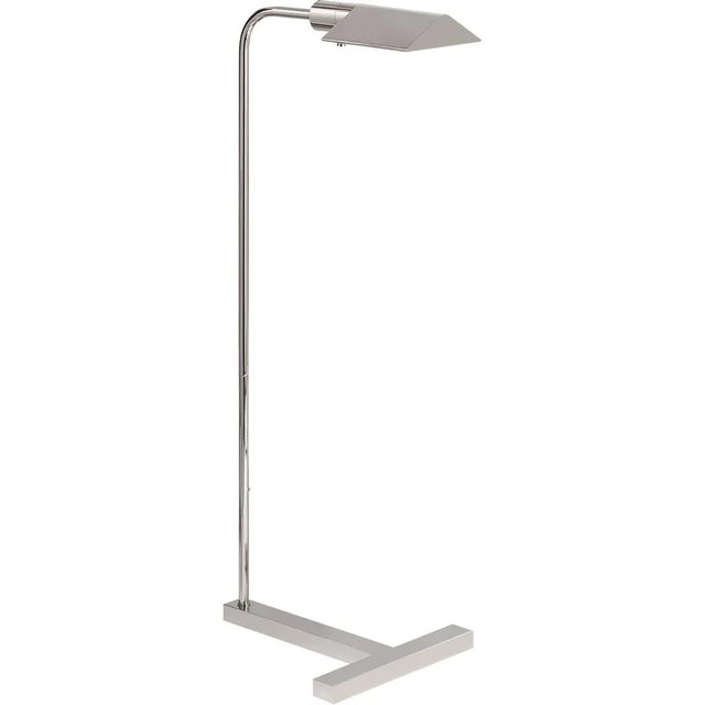 Traditional J. Randall Powers for Visual Comfort Signature William Pharmacy Floor Lamp in Polished Nickel For Sale - Image 3 of 4