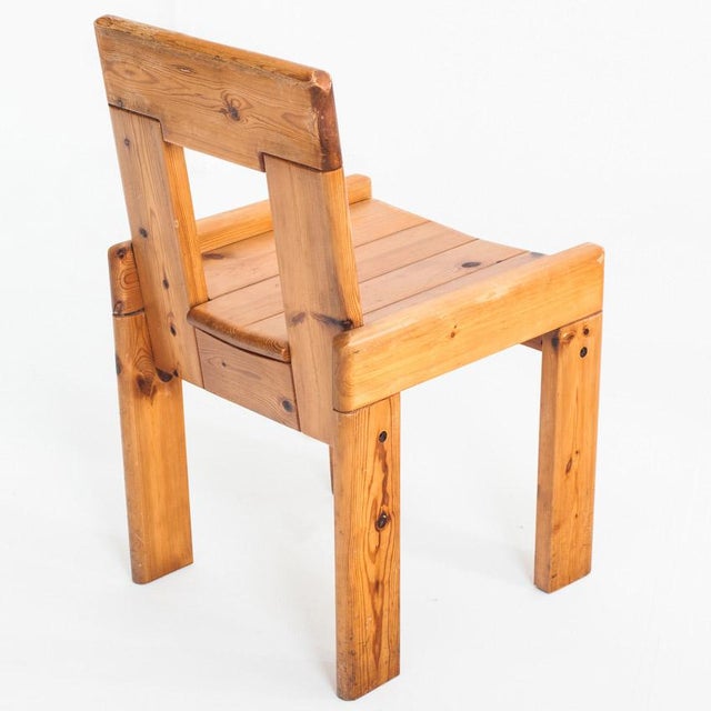 Vintage Pine Chairs attributed to Silvio Coppola for Fratelli Montin, Italy, 1970s, Set of 4 For Sale - Image 10 of 16